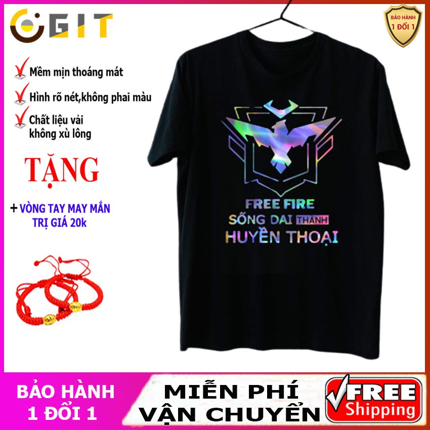 P7SDHT - Áo phông phản quang bảy màu Sống dai thành huyền thoại FFR, áo thun nam nữ, quần khaki, quần nữ, sét bộ