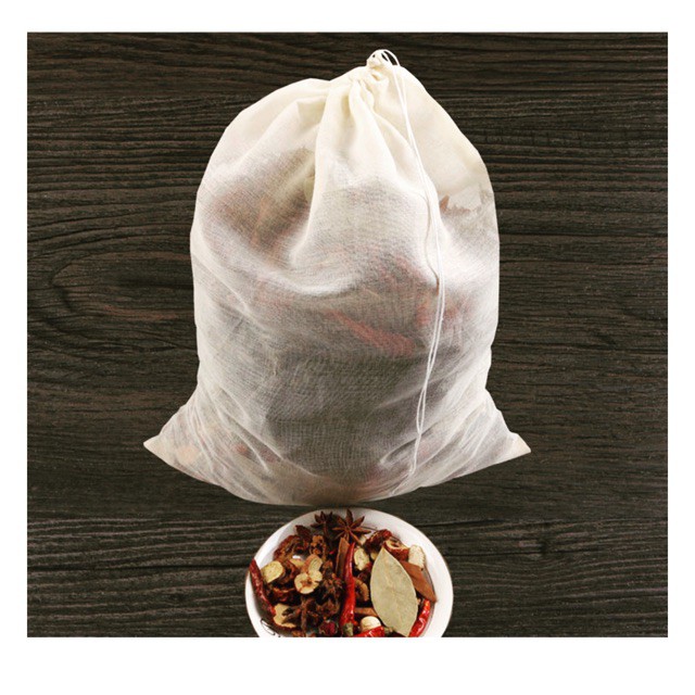 Túi vải bông gạc tự nhiên Có Dây Rút 30x40CM 2 túi/sp - VUA BAO BÌ