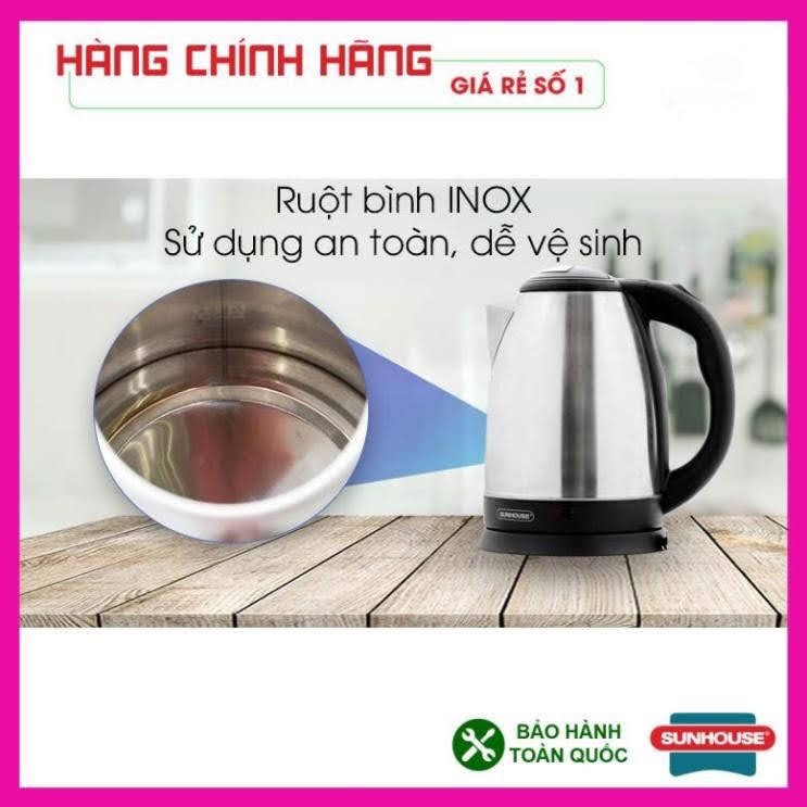 Ấm siêu tốc Inox Happy time HTD1081 Hàng Chính Hãng Bảo Hành 12 Tháng