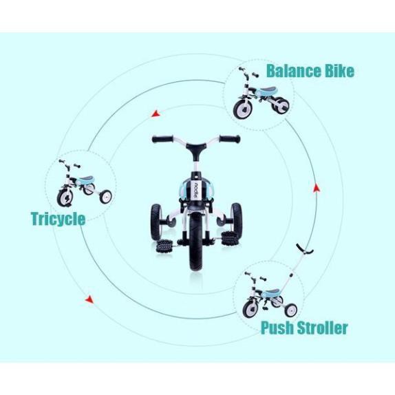 [ Mua ngay nhận ưu đãi của TINI ] Xe đẩy-chòi chân kết hợp xe đạp 3 bánh 3 trong 1 Nadle - Joovy - SLA2 có cần đẩy