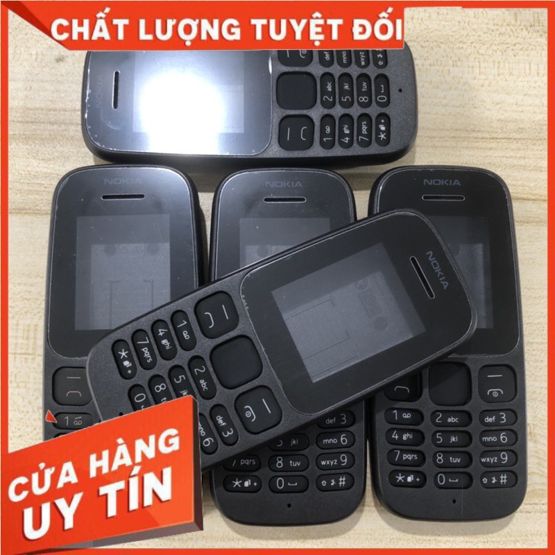 Bộ Vỏ điện thoại nokia + Phím NoKiA 105/2017 Zin Hàng Cao cấp ngọc sơn mobile.