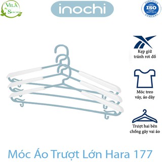 [ Set 5 ] Móc Treo Quần Áo, Móc Nhựa Treo Quần Áo Người Lớn Hara 177, Nhựa Cao Cấp Inochi Tiêu Chẩn Nhật