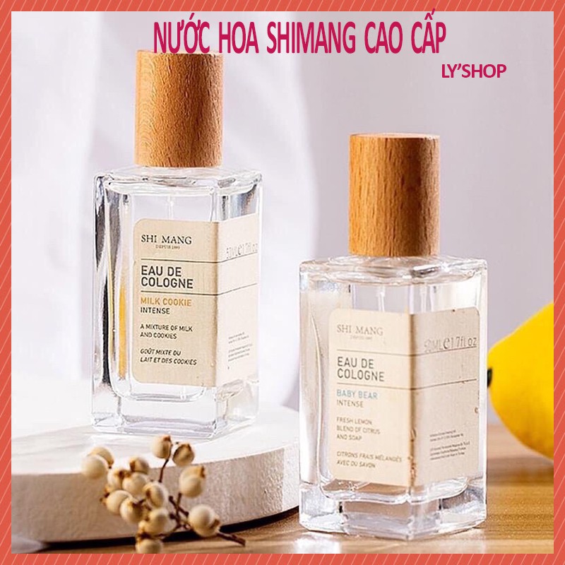 🌸Nước Hoa Shimang Vuông 🌸 Nắp Gỗ  Bản Cao Cấp Eau De Colonge EDP 50ml,nước hoa cho cả nam và nữ shimang nội địa Trung
