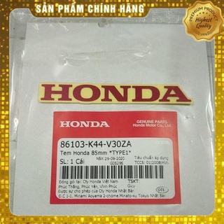Tem Honda màu đỏ, nền trong suốt 85mm