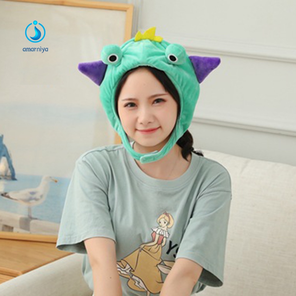 Mũ Trùm Đầu Hình Chú Vịt Miệng To Nhồi Bông Mềm Mại Dùng Hóa Trang Tiệc Tùng