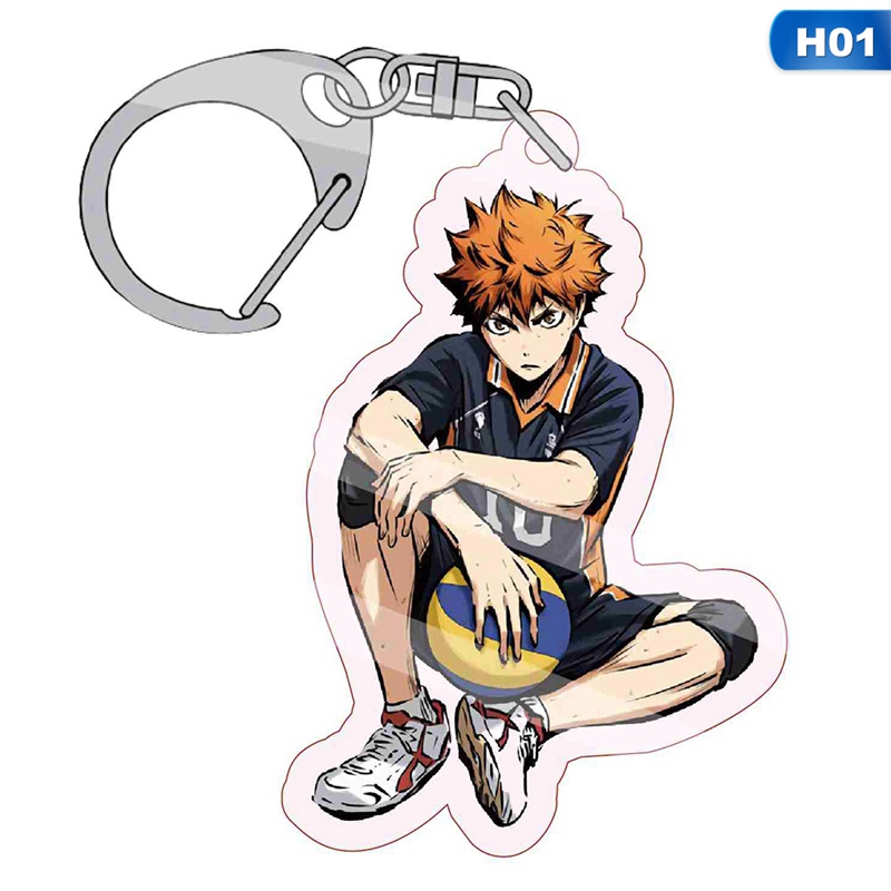 flowersqueen Móc Khóa Kim Loại Hình Nhân Vật Hoạt Hình Haikyuu