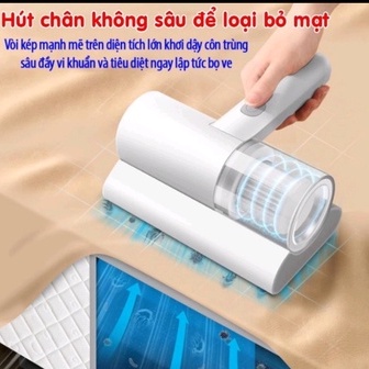 Máy hút bụi giường nệm diệt khuẩn UV, chuyên dụng hút bụi vệ sinh giường nệm, chăn ga, ghế sofa, bảo hành 12 tháng