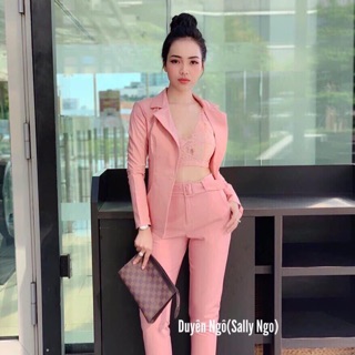 Vest dài kèm áo bra