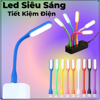 Đèn LED Mini Cổng USB Siêu Sáng, Vỏ Nhựa Dẻo, Cắm Cổng USB Sạc Dự Phòng