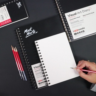 [DA ĐEN] Sổ SketchBook Mont Marte Visual 120tr