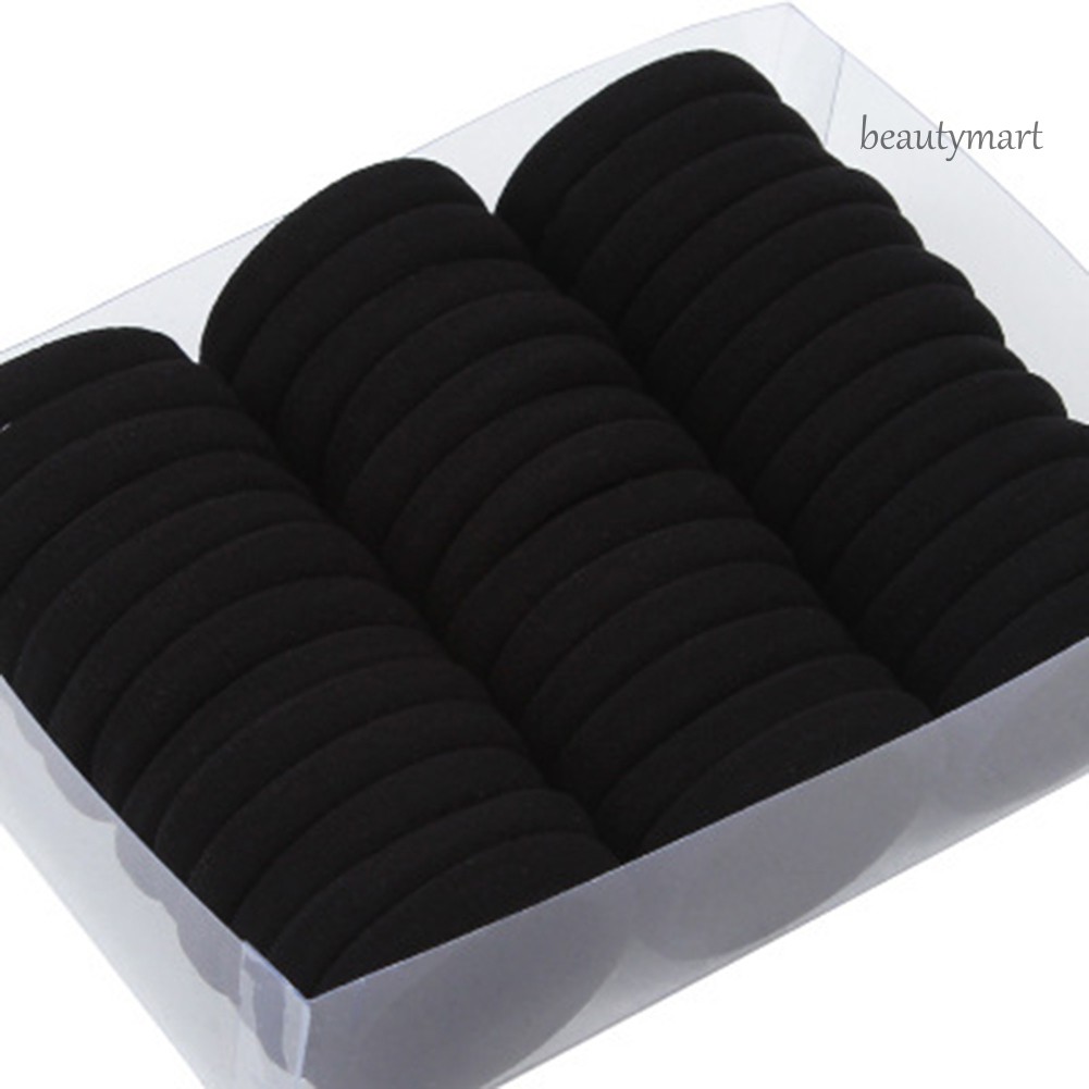 [Hàng mới về] Set 40 / 60 Dây Buộc Tóc Co Giãn Không Đường May Tiện Dụng