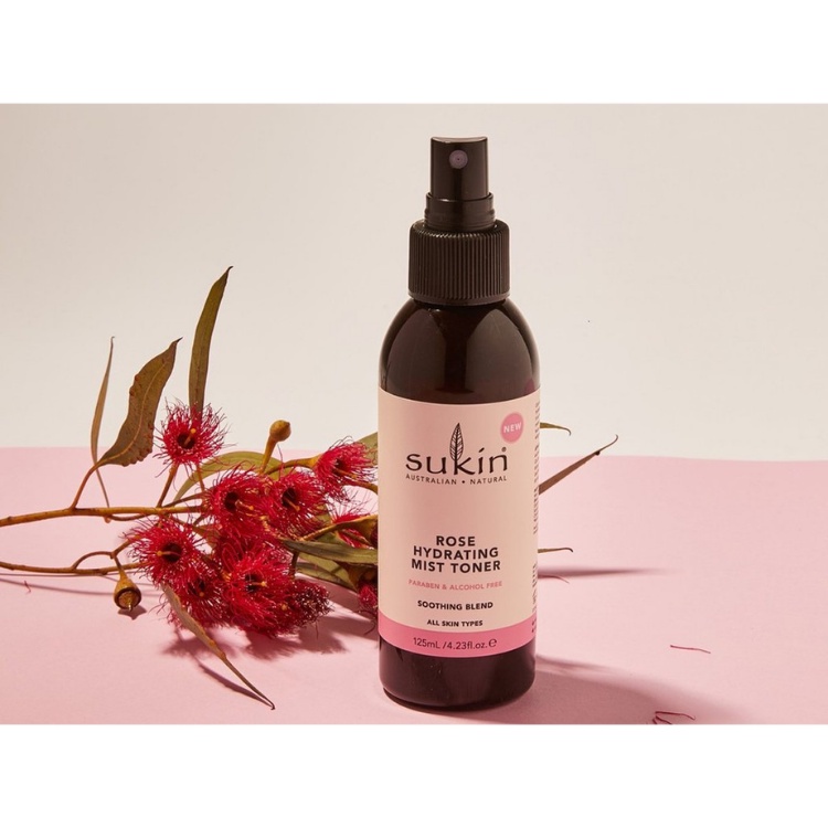 Nước Cân Bằng Da Sukin Rose Hydrating Mist Toner ( Dạng Xịt)