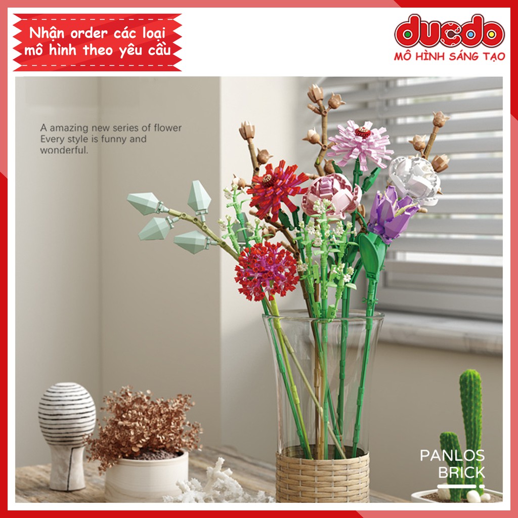 Kazi 655002 Lắp ghép Bó hoa tuyệt đẹp - Đồ chơi Xếp hình Mô hình Minifigures Mini 10280 Flower Bouquet