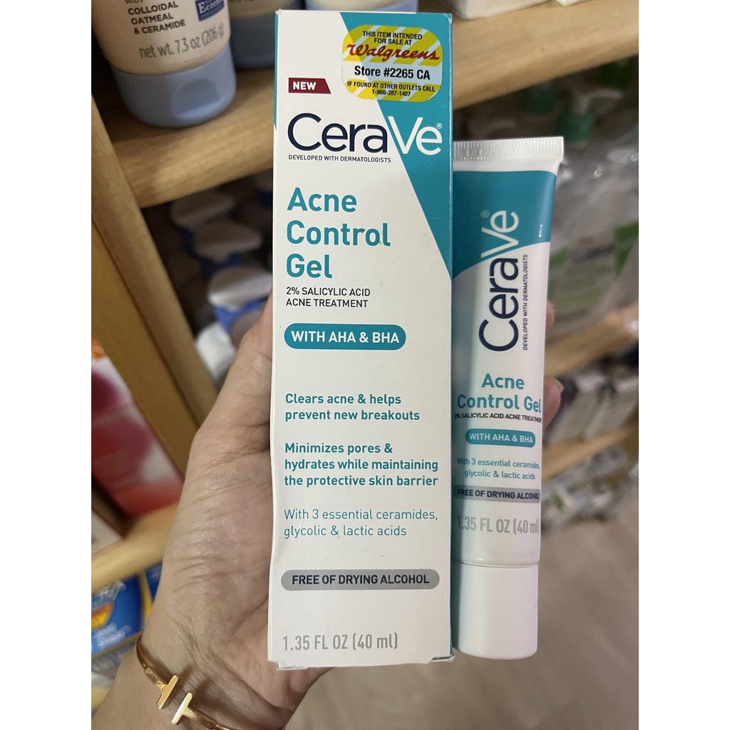 SALE Kem ngăn ngừa mụn Cerave Acne Control Gel 40ml.