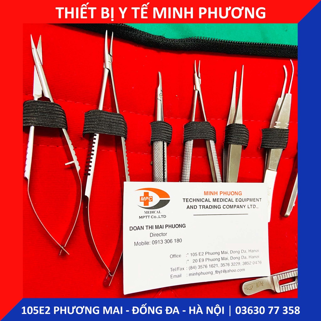 Bộ dụng cụ phẫu thuật mắt 17 chi tiết