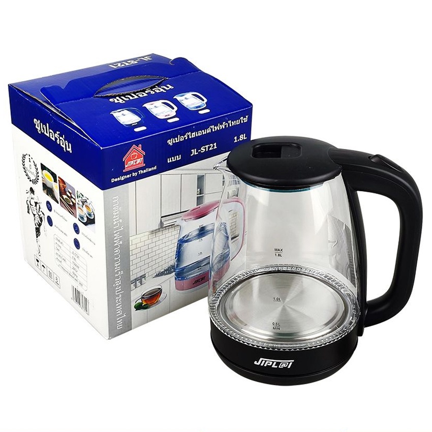 Ấm Siêu Tốc Thủy Tinh Cao Cấp-Bình Siêu Tốc Tự Ngắt Khi Sôi Có Đèn Led