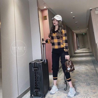 Set bộ len kẻ hàng QCCC chất đẹp