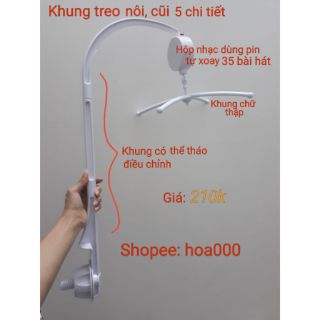 Khung treo nôi chạy pin 35 bài hát