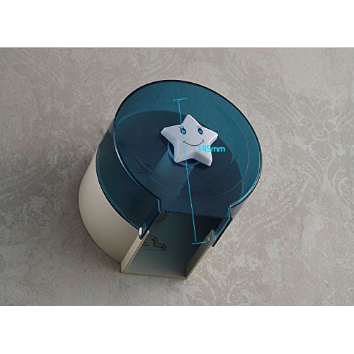 [Giá công phá] Hộp giấy toalet Public cỡ Nhỏ 14.3 x 11.7 x 12.5 cm (Smile Star) (Màu xanh)