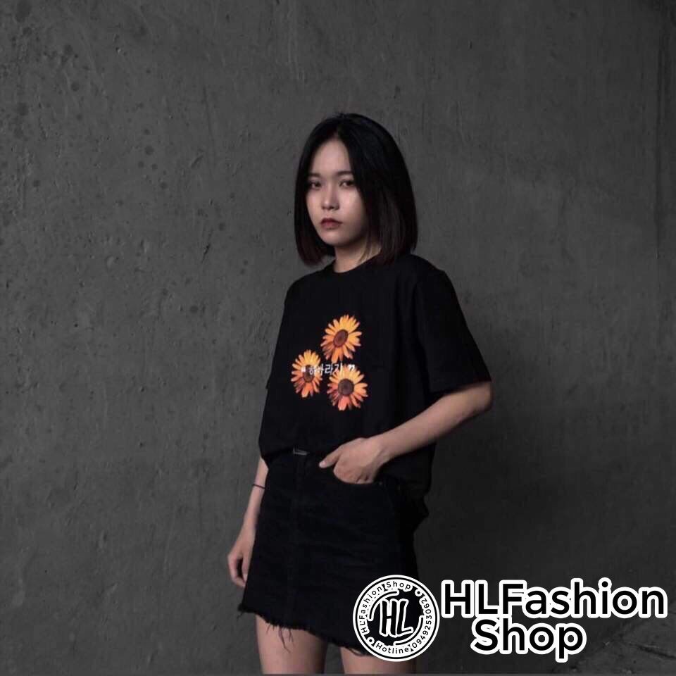 Áo Thun Tay Lỡ Form Giấu Quần mã HOA LỬA siêu lạ