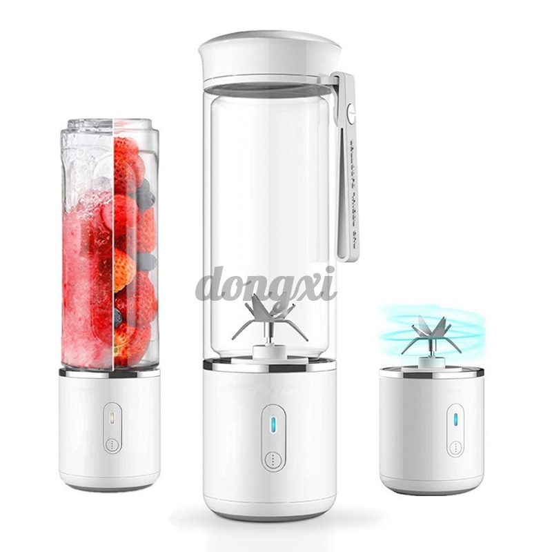 DX AUGIENB Portable 500ml Blender Juicer Cup USB Rechargeable for Shakes/Smoothies