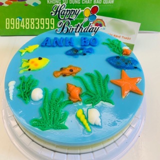 Khuôn Silicon Sinh vật biển cá Rong biển kích thước nhỏ 2-3cm