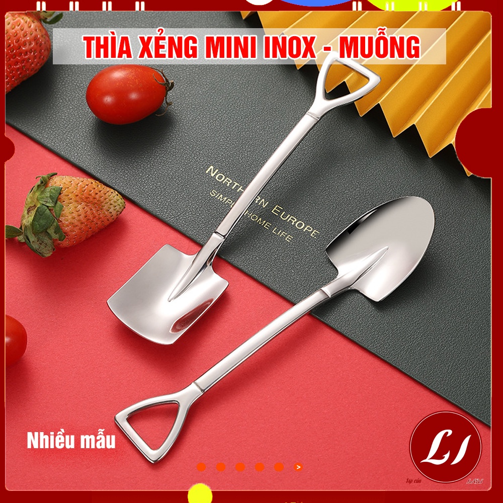 Thìa XẺNG inox mini nhỏ gọn, tiện lợi (1 chiếc) cho gia đình