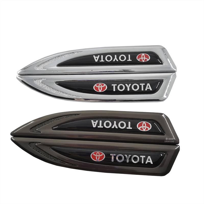 FENDER Set 2 miếng dán kim loại in logo TOYOTA cho xe hơi | BigBuy360 - bigbuy360.vn