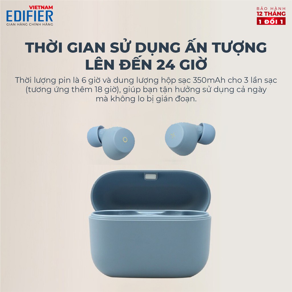 Tai nghe Bluetooth 5.0 EDIFIER X3 To-U Âm thanh Stereo - Chống nước IP55 - Hàng chính hãng - Bảo hành 12 tháng 1 đổi 1