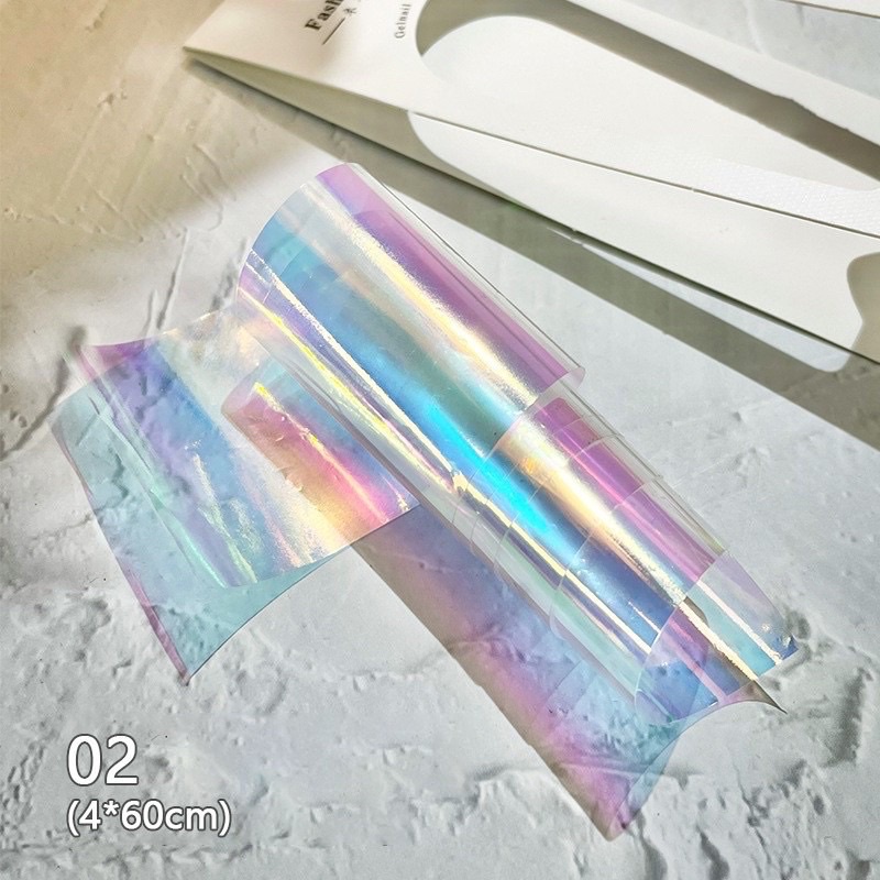 giấy thuỷ tinh ẩn aurora nail 2021