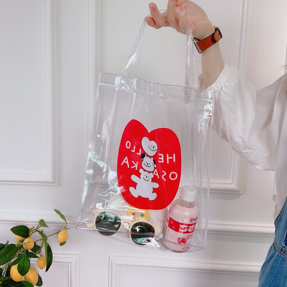 Túi xách thời trang trong suốt họa tiết dễ thương dành cho nữ | BigBuy360 - bigbuy360.vn