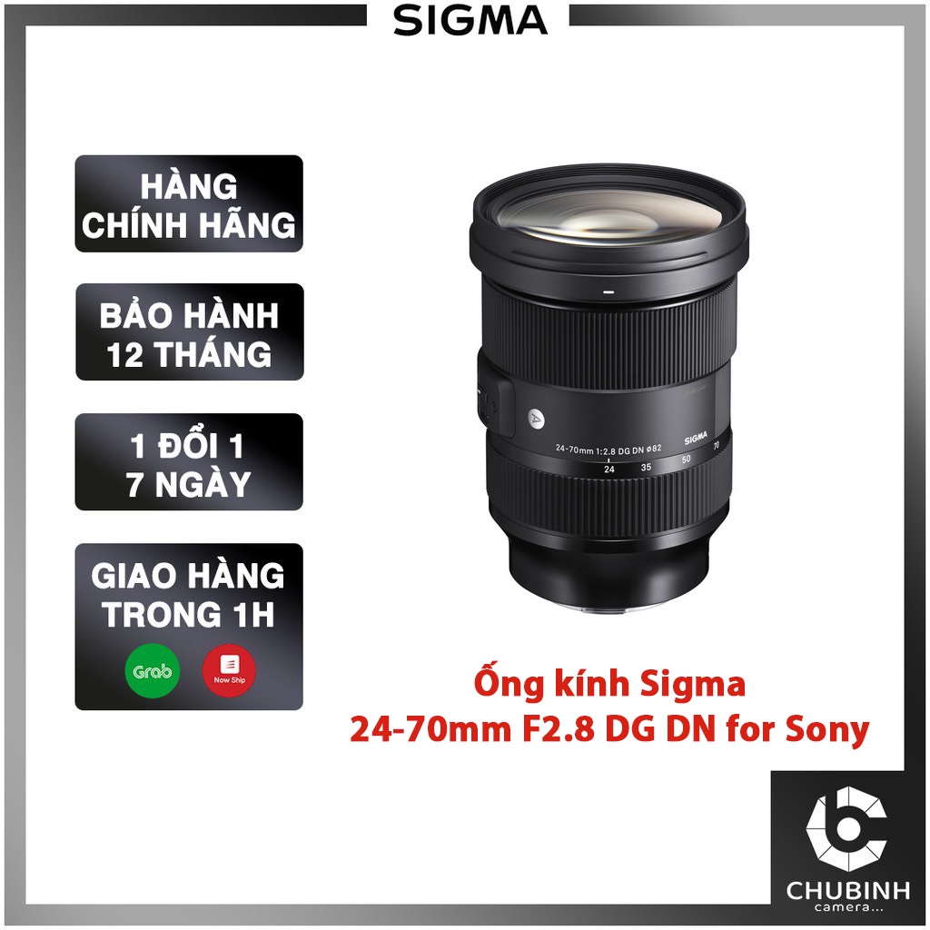 Ống kính Sigma 24-70mm F2.8 DG DN Art Sony E (Chính Hãng) thumbnail