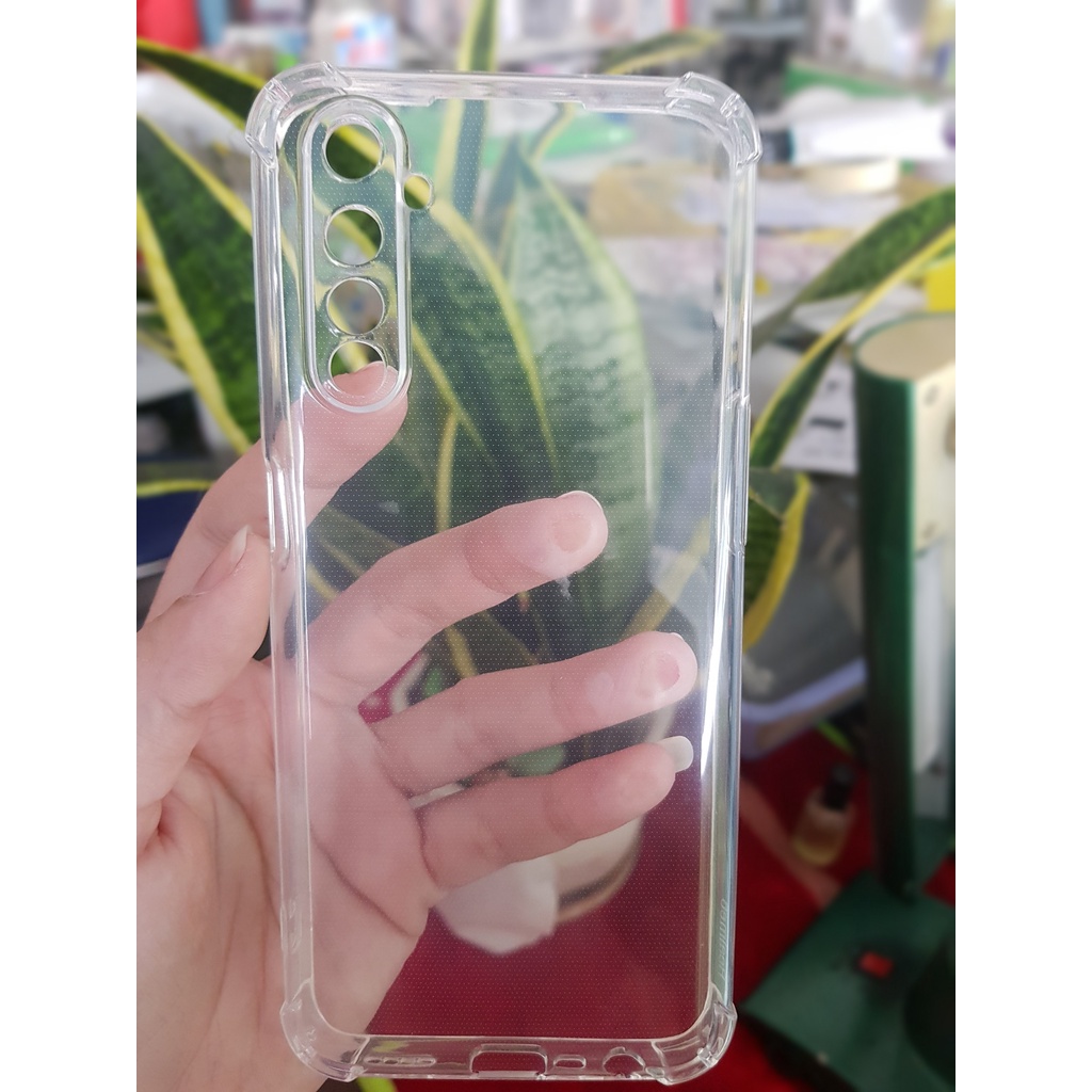 Ốp lưng dẻo trong suốt chống sốc 4 góc bảo vệ camera cho Realme 5/5i/C3/6/6 Pro/7i/X