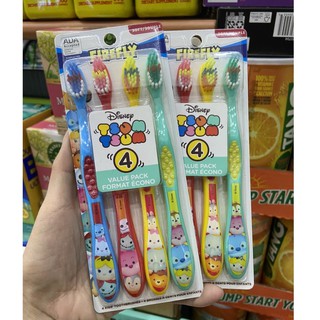 Set 4 bàn chải đánh răng Firefly Disey Stum Stum cho bé từ 3 tuổi