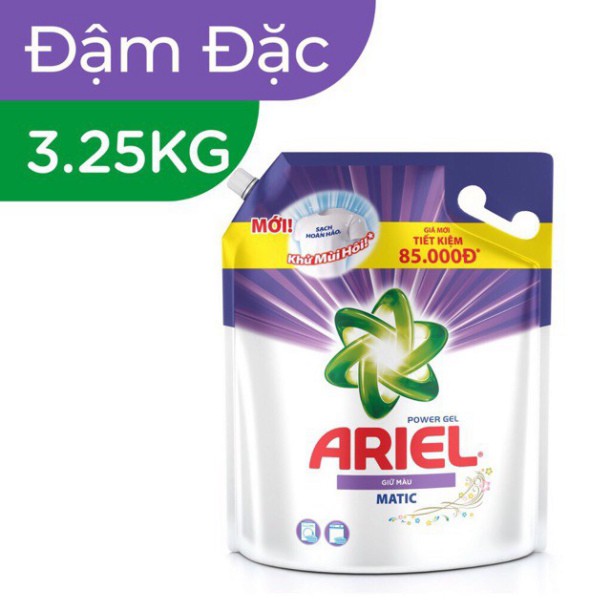 ️ Nước giặt Ariel [𝐅𝐑𝐄𝐄𝐒𝐇𝐈𝐏] túi 3,6L xanh