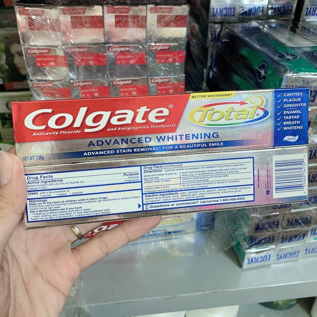 [ giá sỉ tại kho] Kem đánh răng colgate total 200g