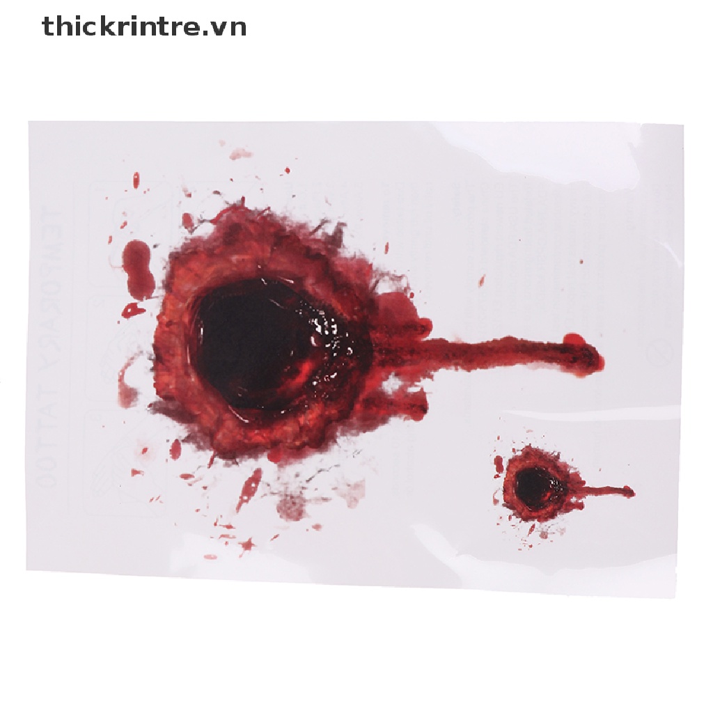Set 11 Hình Xăm Dán Vết Thương Giả Hóa Trang Halloween