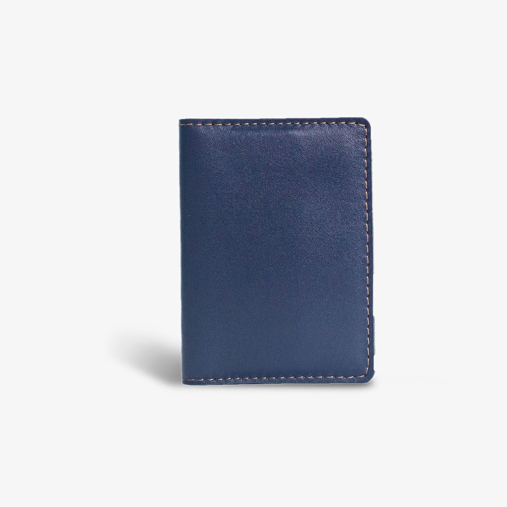 Card holder Bụi Leather - V131 , da bò, màu đen, xanh, đựng thẻ