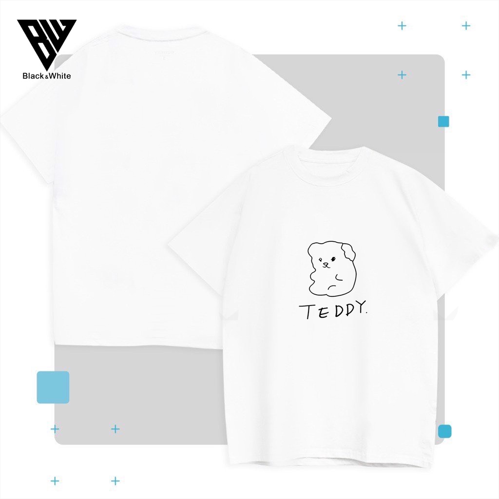 【FREE SHIP】Áo Thun Tay Lỡ nam nữ unisex in TEDDY chất vải dày mịn co dãn 4 chiều- BW Fashion