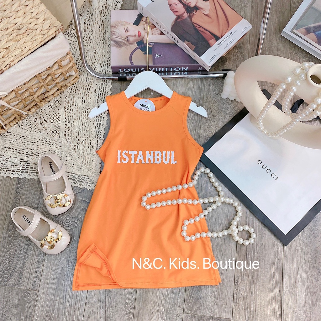 VÁY COTTON SÁT NÁCH BỐN MÀU CỰC XINH CHO BÉ ⚡ FREE SHIP⚡️