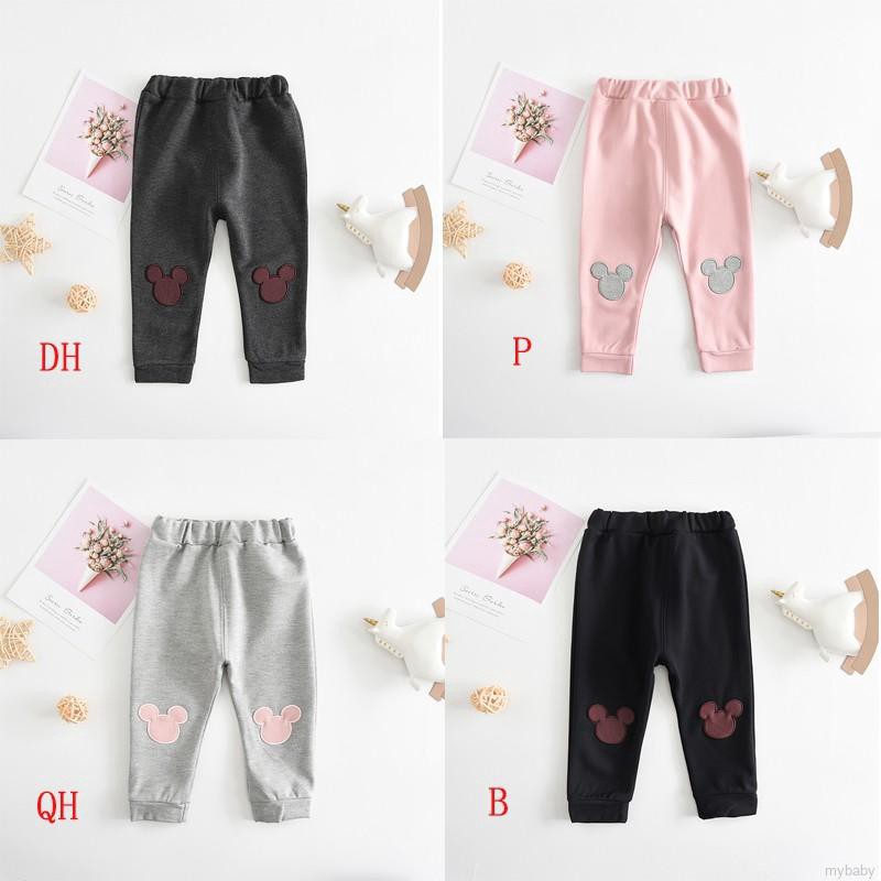 Quần Legging Cotton Lưng Thun In Họa Tiết Hoạt Hình Cho Bé Gái