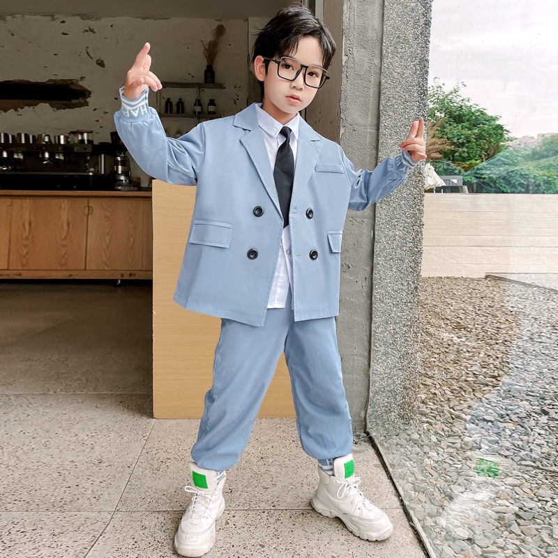 Bộ Đồ Vest Phong Cách Anh Quốc Thời Trang Mùa Hè Cho Bé Trai 12-15 Tuổi