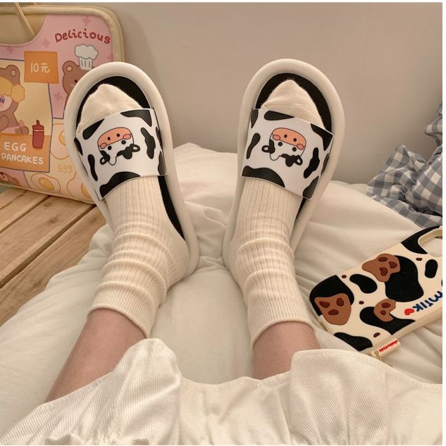 Dép bò sữa quai ngang ulzzang - US322