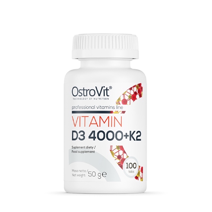 OstroVit Vitamin D3 4000 + K2 100 viên