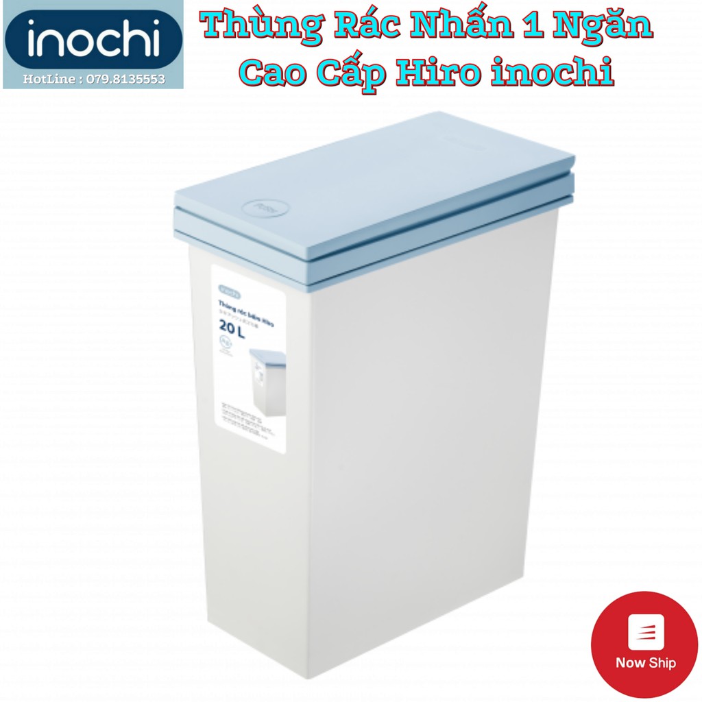 Thùng rác phân loại nhấn Hiro 20L inochi ,thùng rác đạp nhấn ,thùng rác công cộng ,thùng rác gia đình