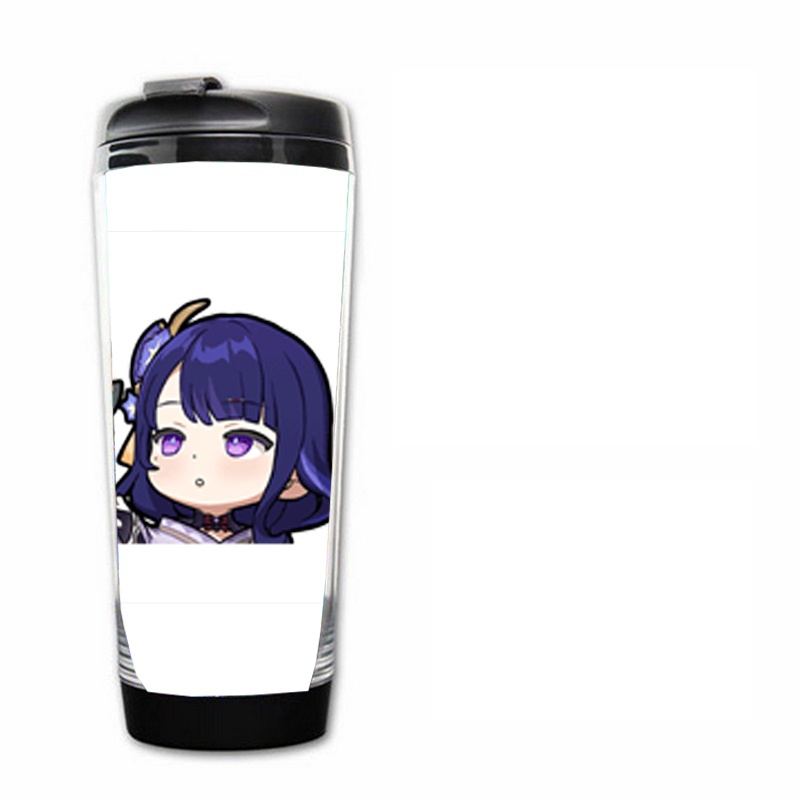 Bình nhựa đựng nước in hình NHÂN VẬT GENSHIN IMPACT game chibi anime M5 tiện lợi lưu niệm