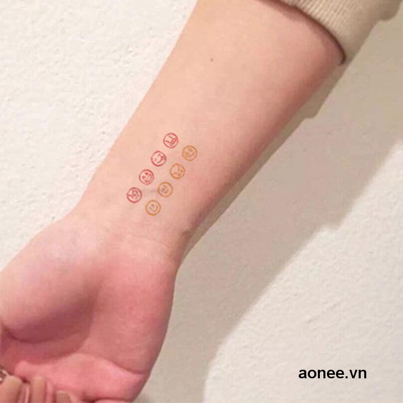 ✨✨1 Miếng Dán Xăm Hình Trái Tim Chống Thấm Nước Lâu Trôi Sáng Tạo