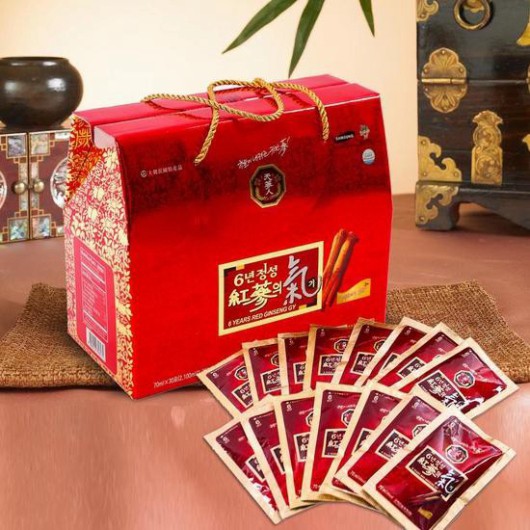 ⚡️Freeship⚡️ Nước Hồng Sâm 6 năm tuổi Bio quai xách vàng 30 gói 70ml - Quà tặng sang trọng | BigBuy360 - bigbuy360.vn