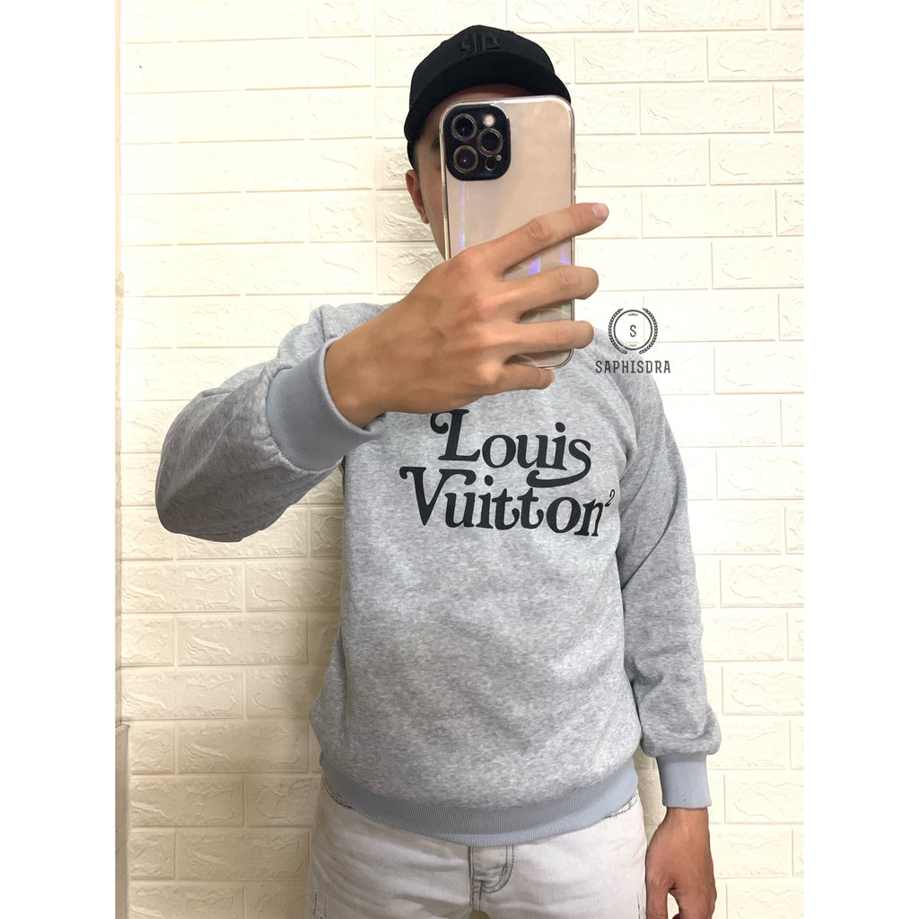 Áo Thun Sweater Tay Dài Cặp Đôi Nam Nữ Unisex Cao Cấp Áo Sweater Áo Phông Louis Vuitton Nam Nữ Form Rộng - Saphisdra | BigBuy360 - bigbuy360.vn