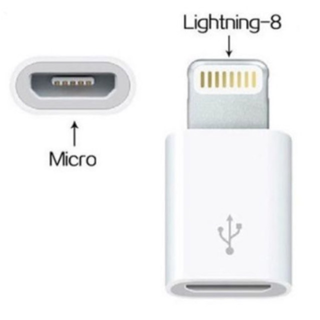 ĐẦU CHUYỂN MICRO USB SANG LIGHTNING dùng cho iPhone 5/6/7/7Plus - 000272